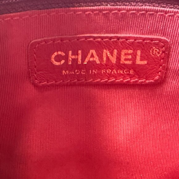 Chanel Burgundy Quilted Mini Bag in Caviar Leather w/ Gold Hardware - Picture 10 of 11